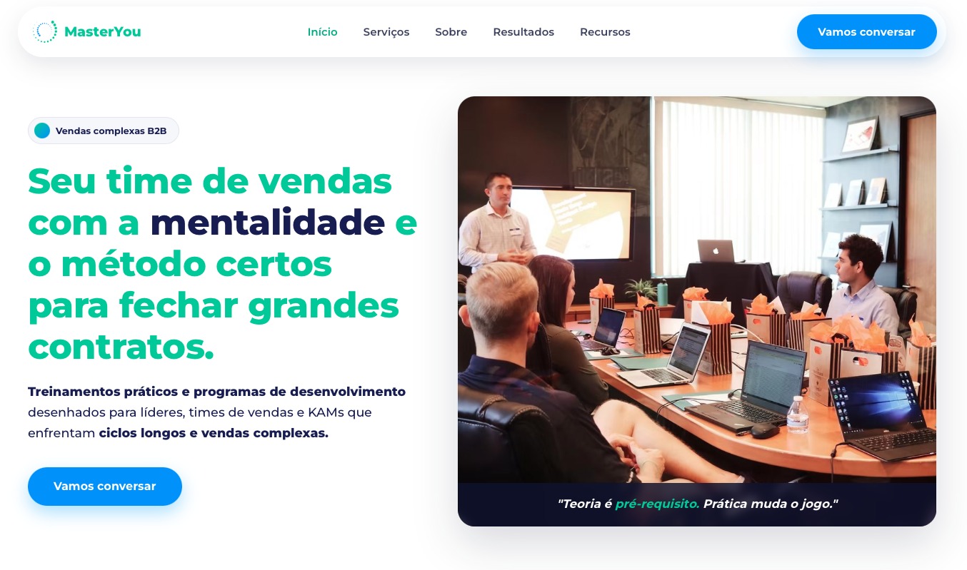 MasterYou Treinamento de Vendas